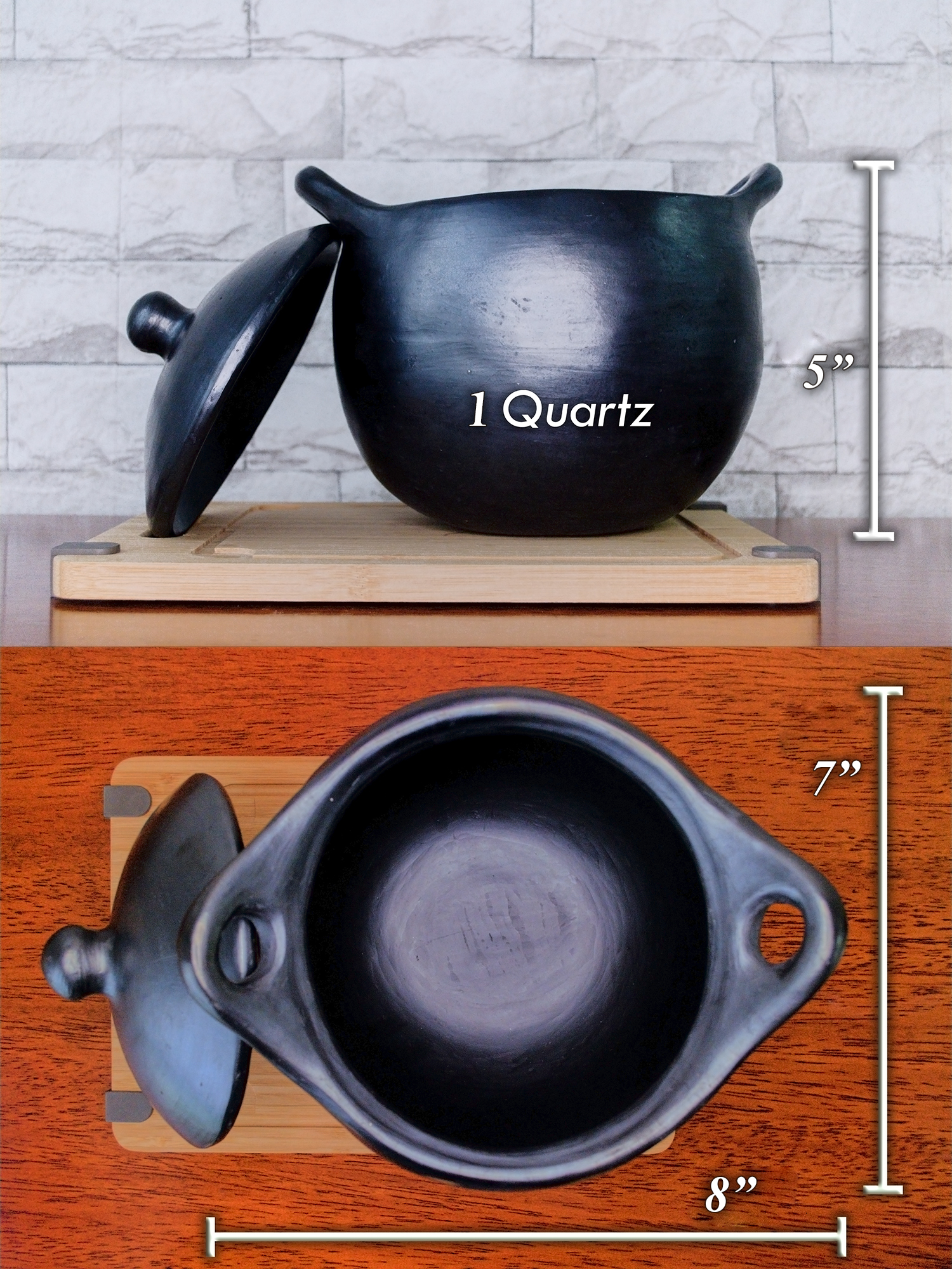 Ancient Pot - Rounded Soup Pot 1 Quarts - Image 2
